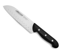 cuchillo santoku alveolos acero inoxidable nitrum 170 mm mango negro