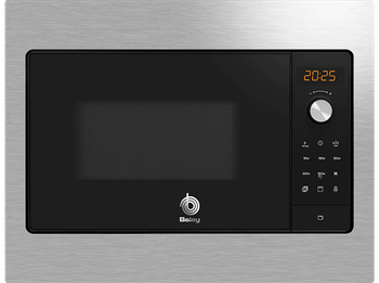REACONDICIONADO Seminuevo Muy bueno Microondas intefrable - Balay 3CG5142X3, 800 W, 5 niveles, 20 l, Negro/Acero inoxidable