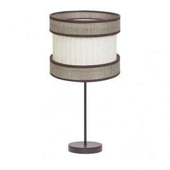 Sobremesa alto home 1xe27 marron/marron-beis 61x30x30 cm