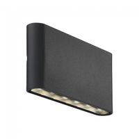 aplique led de exterior kinver 2x6w