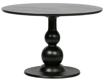 Mesa de comedor redonda de madera de mango d120