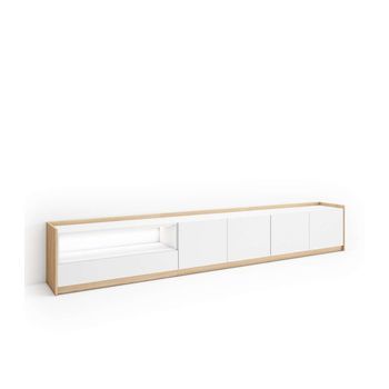 Mueble Tv Jubrique-02 Suspendido Con Luz Led Integrada