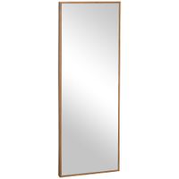 espejo de pared 45x125x48 cm madera natural