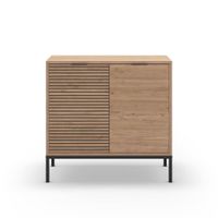 aparador de 2 puertas y patas de metal - l80 cm -
