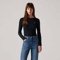 levis camiseta manga larga hayes ls tee anthracite night nylo para mujer