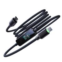 cm1 5a pd240w cable de tipo c a tipo c con pantalla tft pd31 carga rapida transmision de datos conductor de cobre 12 m