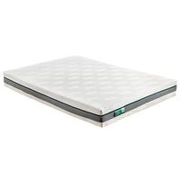 colchon de latex 100 alcor 22 cm suave y agradable-105x182-blanco