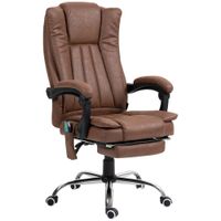 silla oficina masaje 62x67x120 cm marron