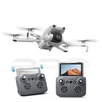 CDRC V818 PRO WiFi FPV con pantalla telescópica grande, mando a distancia HD con doble cámara, cardán servo, evitación d