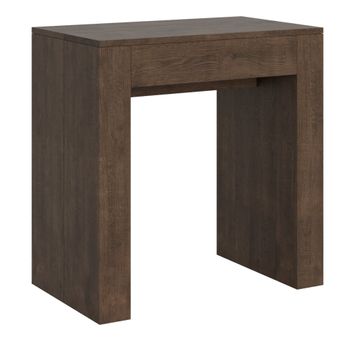 Consola extensible 78x47/299 cm efecto madera nogal