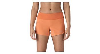 Pantalon corto patagonia strider pro   3 1 2 pulg  naranja mujer