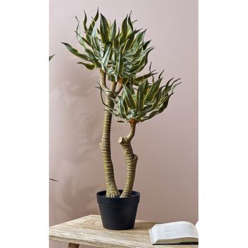 Arbol Dracaena Tacto Real 85 Cms. 40x40x85 Cms