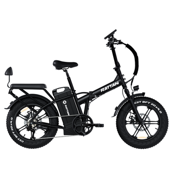 Bicicleta Eléctrica Plegable Rattan Lm Ultra – Batería De 40,5 Ah, Autonomía De 200 Km, Negra