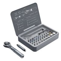 vman-juego de destornilladores de trinquete multifuncion 40 en 1 mini kit de herramientas de reparacion con puntas magneticas multiples herramienta domestica para pc y iphone etc