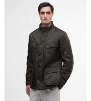 barbour international para hombre mqu0365 chaqueta ariel verde marron oscuro l casual poliester