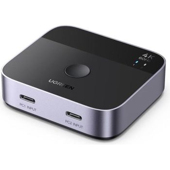 Switch KVM Ugreen AW502 55451 HDMI USB-C 4K 60Hz HDR Aluminio