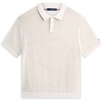 tommy hilfiger polo open knit ss para hombre