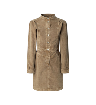Pepe Jeans para mujer. PL9537742 Vestido Sunny beige (S), Casual, Algodón, Manga larga