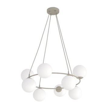 Lámpara colgante ibar opal (9 luces)