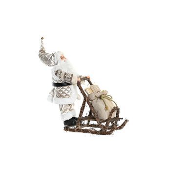 Figura Poliester Madera 42x22x48 Trineo Champan