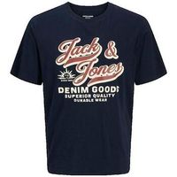 jack  jones camiseta t-shirt col rond bleu ciel para hombre
