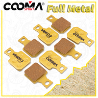 4 pares de pastillas de freno de disco para bicicleta magura 8r 8p 8s pinza mt5 mt7 totalmente metalicas doradas
