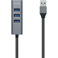aisens adaptador hub 4x usb 30 negro