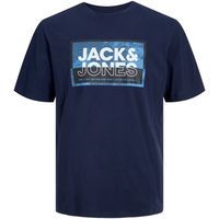 jack  jones camiseta 12257420 jcologan tee ss crew neck ss24 mni navy blazer para nino