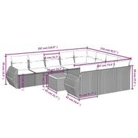 conjunto combinado de ocio para el jardin con cojines juego de 11 piezas