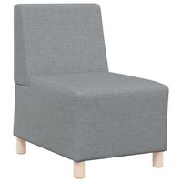 sillon sin brazos sofa tela gris claro 55 cm cfw646575