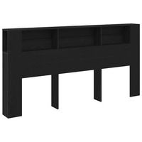cabecerorpanel de cabecero con armario roble negro 200 x 185 x 1025 cm