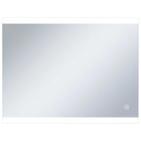 espejo de pared de bano con led y sensor tactil 80x60 cm vidaxl
