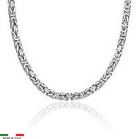 cadena bizantina para hombre de plata 925 5 mm