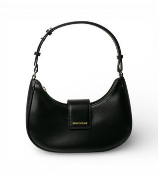 Semicouture para mujer. CNTX24 Bolso Hago negro (OSFA), Casual, Poliuretano