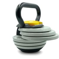 hxg kettlebell ajustable 25r18rkg  pesa rusa con discos intercambiables  7 pesos en 1  cross training y fuerza  entrenamiento en casa o en el gimnasio  carga y peso variables