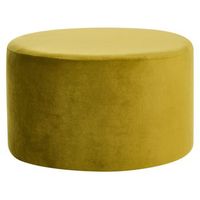 puf redondo moderno de terciopelo glamuroso sala de estar dormitorio comodo verde oliva millen