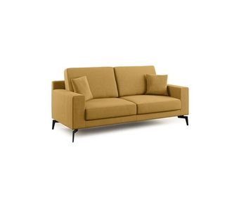 Prestige sofá moderno en microfibra desmontable 206 cm amarillo