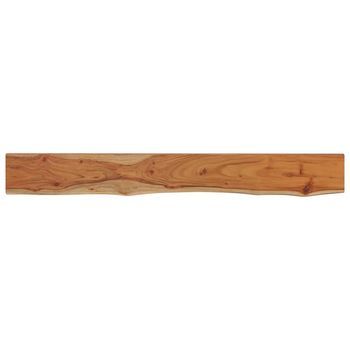Estante Pared Rectangular Madera Acacia Borde Vivo 160x20x3,8cm Vidaxl