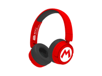 auriculares infantiles - fr-tec super mario kids wireless headphones autonomia 24 h diadema bluetooh microfono incorporado plegables rojo