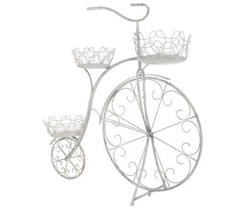 Soporte macetero de metal para 3 macetas gris 102.24x38.1x102.87h cm