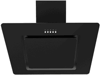 campana decorativa - infiniton cmptral-sg60 3 velocidades 400 mh cristal templado 60 cm negro