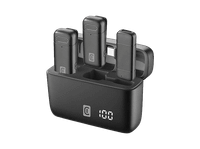 microfono - cellularline talk pro kit hasta 6h de autonomia cancelacion ruido usb c universal negro