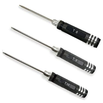 Destonillado de acero rápido T6 T9 T10 hexagonal Tox con mango de aluminio antideslizante para herramientas de reparació