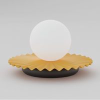 lampara de mesa drino naranja