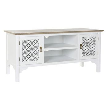 Mueble Tv Abeto 120x45x58 Blanco