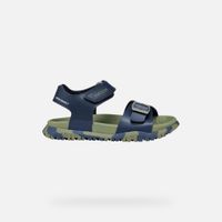 geox sandal fusbetto junior azul marinoverde militar