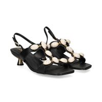 lodi sandalias con tacon mujer - negro talla 37