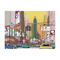 papel pintado 3d - hora punta en nueva york 250x193 cm