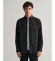 gant para hombre 3000100 camisa de popelina clasica regular fit negro 4xl casual algodon manga larga