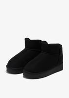 botas repelente al agua - nordic low basic black - negro